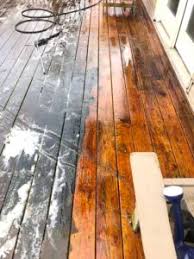 Wood Deck Cleaning project 2
